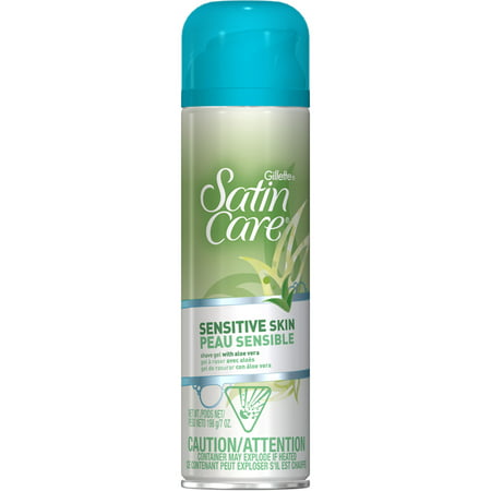 Gillette Satin Care Sensitive Skin Gel de rasage pour les femmes, 7 oz