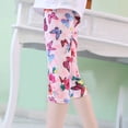 thumbnail image 5 of Summer Kids Girls Printed Capri Cropped Leggings Children Milk Silk Stretchy Shorts, 5 of 8