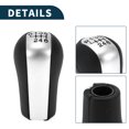 thumbnail image 4 of Unique Bargains Gear Shifter Knob 6 Speed Manual Gearbox Stick Shifter Lever Knob for Toyota Corolla 1992-2013 Plastic, 4 of 6