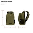 thumbnail image 5 of SwissGear Cecil 5505 Laptop Backpack, Olive, 18-Inch, 5 of 5