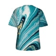 thumbnail image 4 of T-Shirts pour Femmes, Mode Femmes Nouveau Style T-Shirts Imprimés Manches Courtes Col Rond Blouses Été Décontracté Hauts pour Dames, 4 of 6
