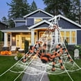 thumbnail image 4 of Lilixerw Clearance Halloween Spider Decoration,Giant Spider Outdoor Halloween Decoration,Creepy Halloween Decor,Realistic Large Scary Spider Props,for Indoor,Home,Yard,Party, 4 of 5