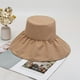 thumbnail image 4 of Sombrero de pescador de moda para verano, playa, ala ancha, sombrero de viaje plegable, 4 of 5