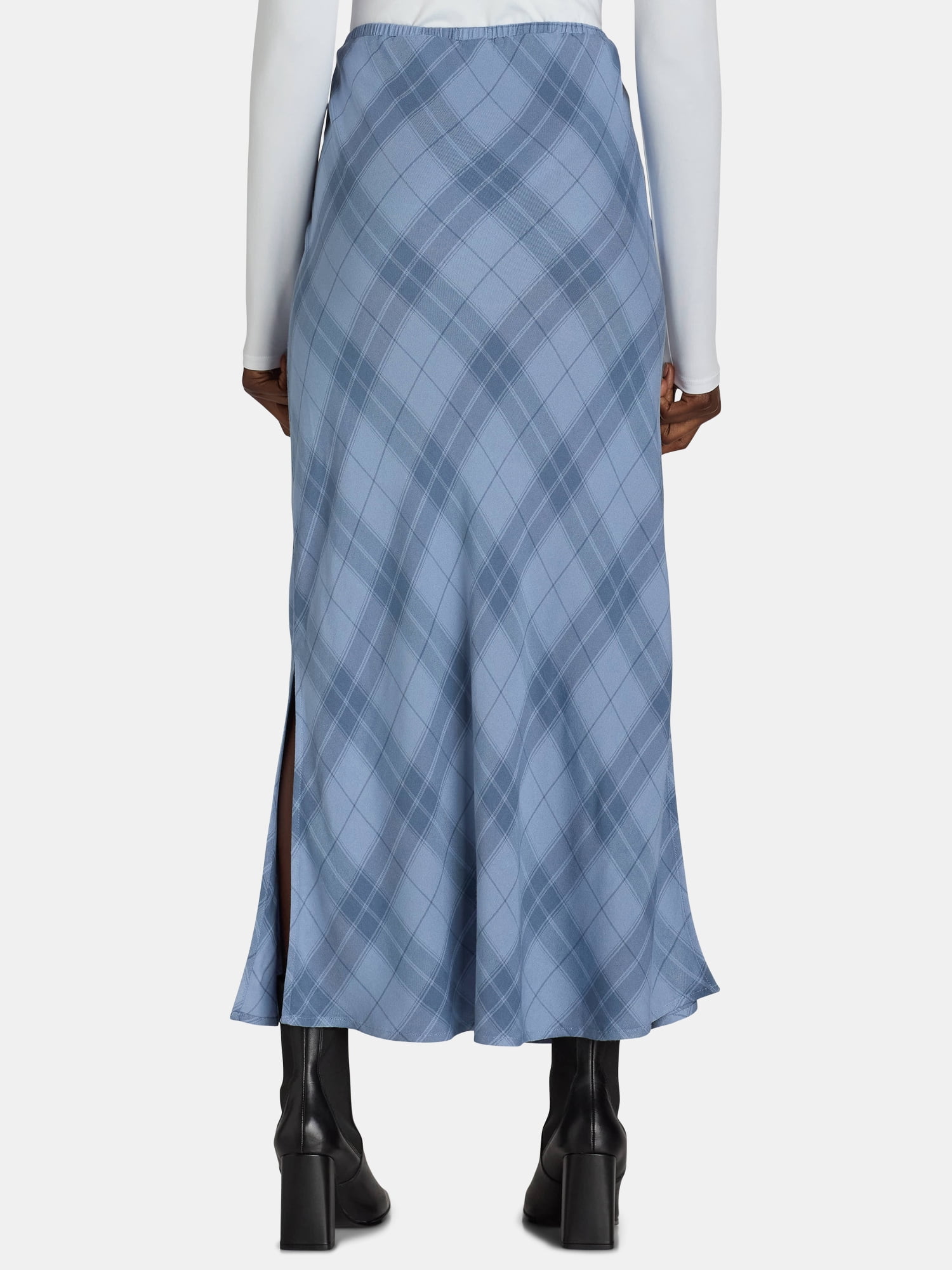 Time and Tru Women's Satin Maxi Slip Skirt, Sizes XS-XXXL