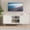 White, variant on CBJCBJ Modern Fluted 55" TV Stand for 65" TV with Storage, Entertainment Center for Living Room, Blue