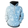 thumbnail image 1 of Sudadera con capucha de copos de nieve de invierno para hombre, de gran tamaño, divertida, con estampado 3D, informal, estilo hip hop, unisex, para adolescentes y primavera, 1 of 6