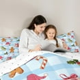 thumbnail image 5 of Castle Fairy Children Gingerbread Man 3 Pieces Queen Comforter Set,Geometric Lattice Ultra Soft Bedding Sets,Christmas Tree Bedding Comforter Set,Breathable Home Decor, 5 of 8