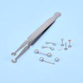 thumbnail image 2 of DJCIW Multi-Purpose Piercing Clamp Tool,Piercing Removal Tool-Perfect to Change and Remove Cartilage,Lip and Nose Jewelry Remove Ball Back Earrings, 2 of 5