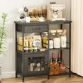 thumbnail image 1 of Gabinete SWTYMIKI para barra de café con patas ajustables, negro, 1 of 8