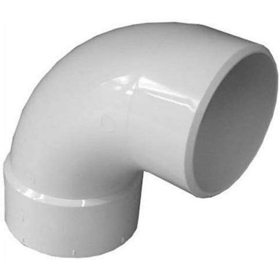 Genova Products 3 Inch 90 Degree Sanitary Street Elbow PVC - 3"