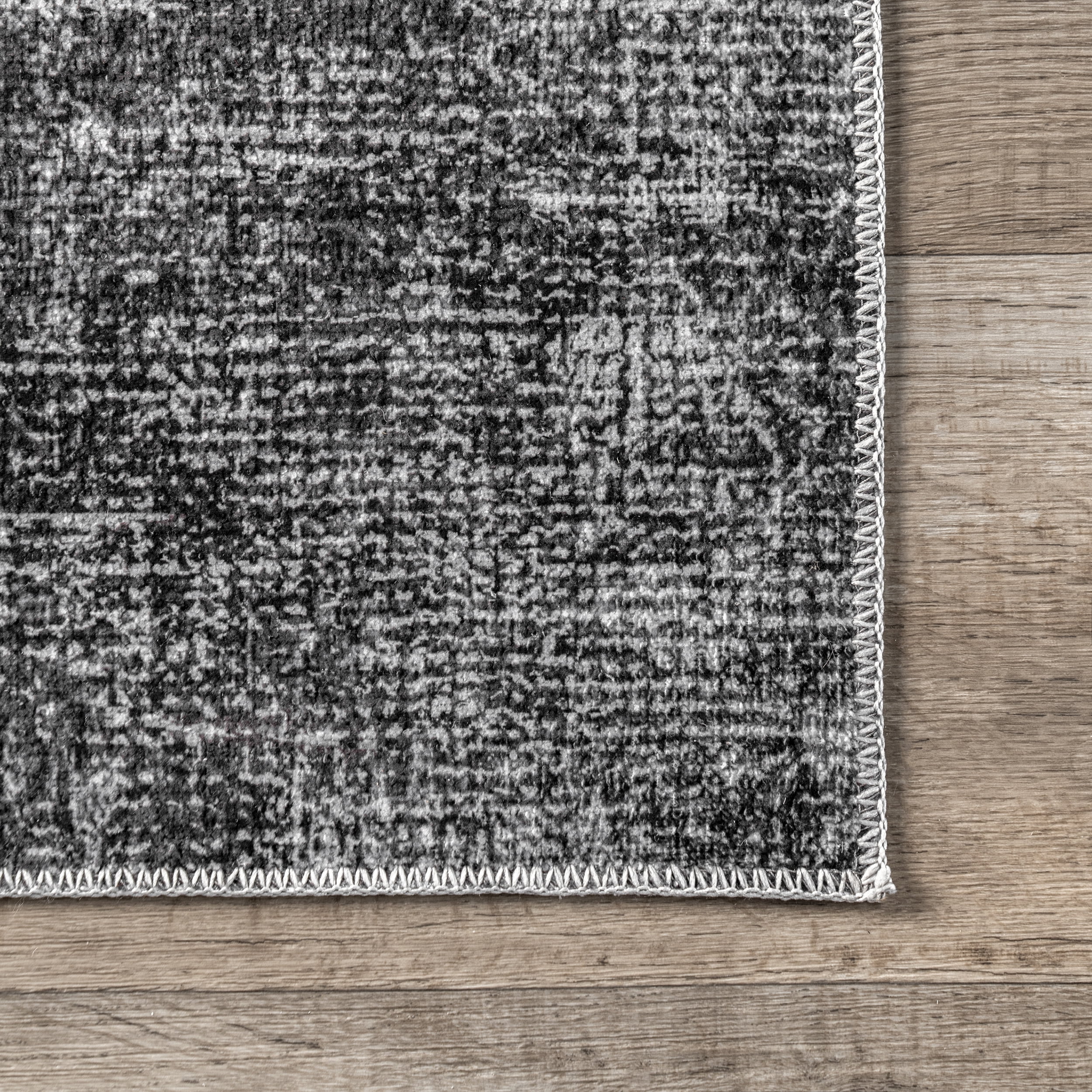 nuLOOM Corinna Modern Abstract Machine Washable Area Rug, 8' x 10', Charcoal