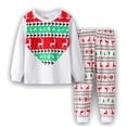 thumbnail image 3 of Pijamas de algodón para niños y niñas, ropa de dormir, traje de Navidad, camisón de fiesta, 2-7 años, P019, 3 of 4