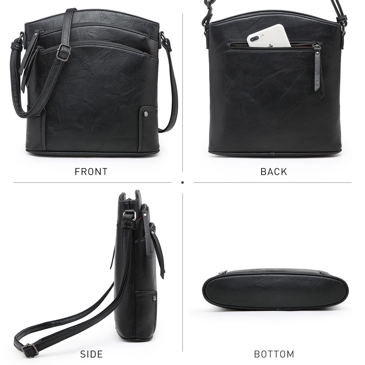VONMAY Women's Crossbody Bags Multi-pockets Crossover Shoulder Bags