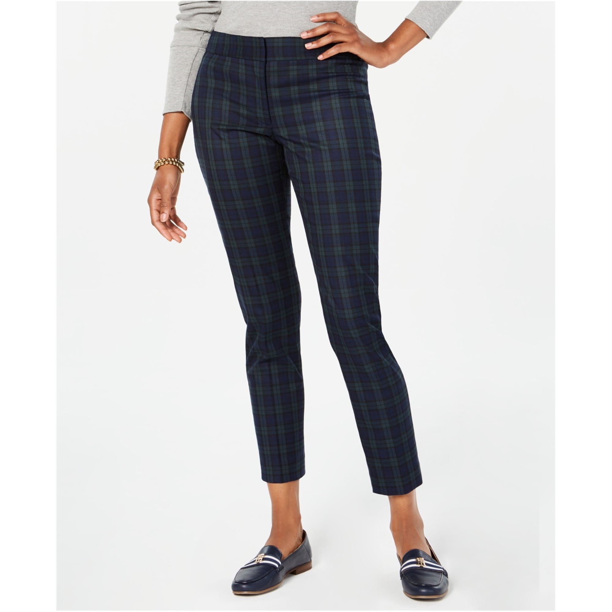 tommy hilfiger plaid pants womens