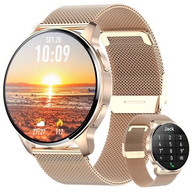 Mingwear Ladies Smart Watch (Answer/Make Calls) 1.32 Inch Pure Round