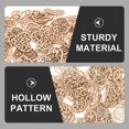 thumbnail image 2 of 100pcs Love Heart Shape Wooden Pieces Creative DIY Flower Wood Crafts Hollow Out Home Decor Wood Chips (Random Style), 2 of 4