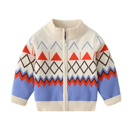 

Children s Clothing Long-sleeved Fashion Sweater Warm Coats Casual Outerwear Children s Knit Cardigan Jacket