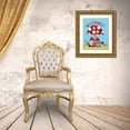 thumbnail image 3 of Reed, Tara 12x14 Gold Ornate Wood Framed with Double Matting Museum Art Print Titled - Gardening Gnomes Sentiment portrait II-Welcome, 3 of 4