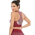thumbnail image 2 of FANNYC High Impact Sports Bra For Women Seamless Removable Padded Yoga Bra Push Up Racerback Bralettes Bras For Yoga Running Active Gym Workout Fitness, 2 of 7