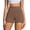 Brown, variant on Pinspark Biker Shorts for Women High Rise Running Shorts Tummy Control Yoga Short with Pockets Gym Active Shorts