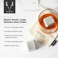 thumbnail image 2 of Viski Glacier Rocks Large Stainless Steel Ice Cubes, Bar Gifts, Set of 2, 2 of 5