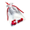 thumbnail image 4 of Bolsa de transporte colgante, bolsa con cordón para exhibición colgante, impermeable para exhibición de figuras, estuche para guardar minifiguras para Rojo XL, 4 of 8