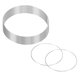 thumbnail image 1 of Uxcell Paquete de 12 Anillos de Atrapasueños, Forma Redonda de Metal de 5.9 Pulgadas para Decoraciones de Manualidades DIY Blanco Plateado, 1 of 1
