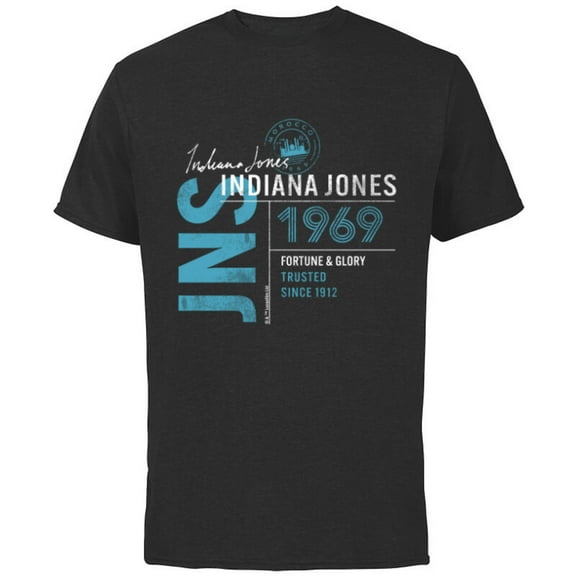 Lucasfilm Indiana Jones and the Dial of Destiny 1969 Trusted - Short Sleeve Cotton T-Shirt for Adults - Customized-Black