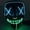 Ice Blue&Green, variant on Luxtrada Clubbing Light Up "Stitches" LED Mask Costume Halloween Rave Cosplay Party Xmas + AA Battery (Fluorescent Green&White)
