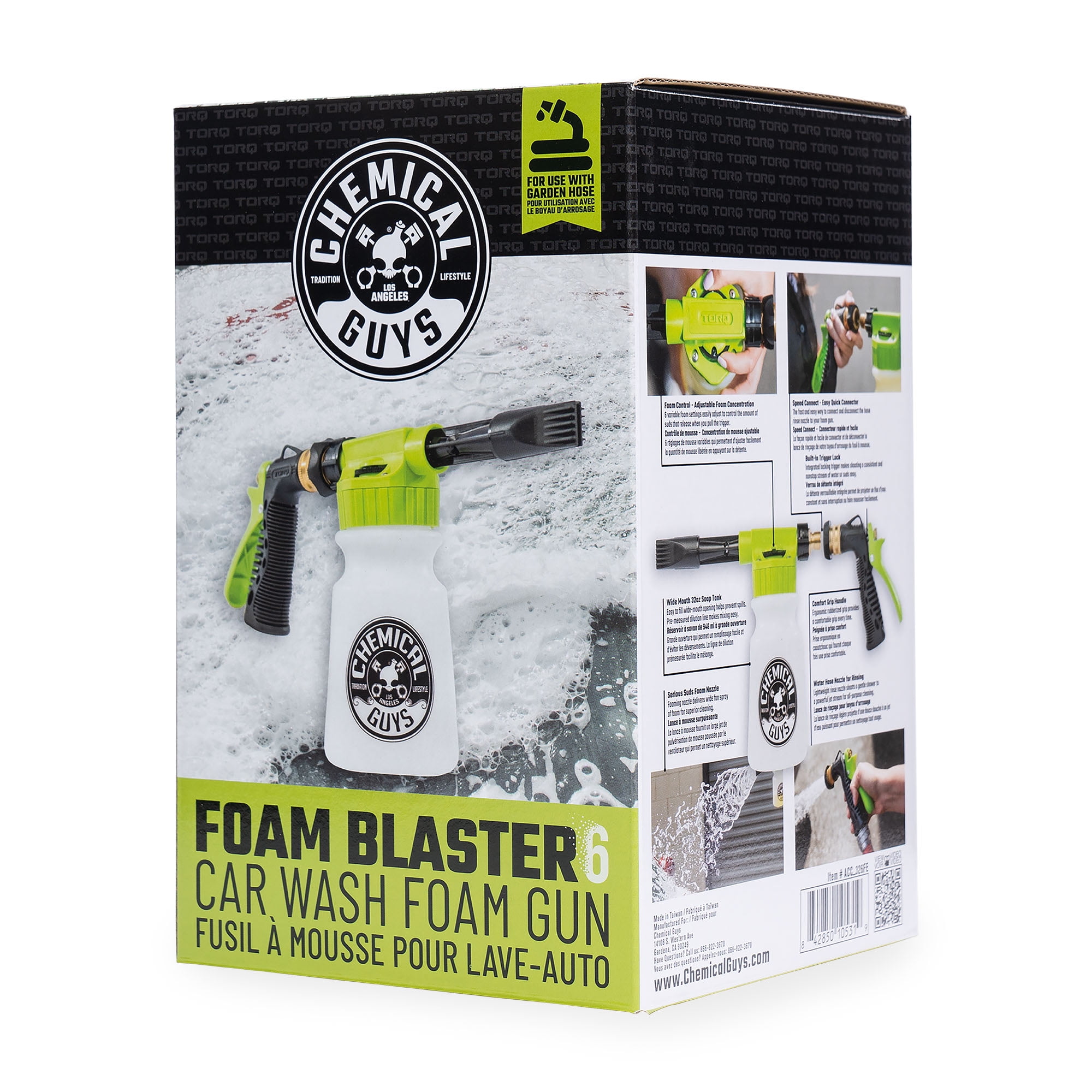 Pistolet à mousse Chemical Guys TORQ Foam Blaster 6 Pistolet à mousse