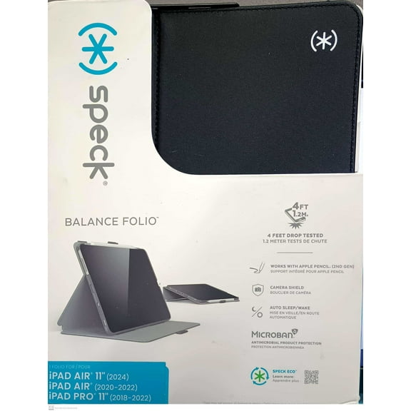 Speck Balance Folio Case For Apple iPad Pro 11-inch & iPad Air - Black