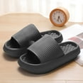 thumbnail image 4 of Zapatillas de plataforma suave para mujer, chanclas antideslizantes de suela gruesa con nubes, ligeras de EVA, talla grande 45, 2024, 4 of 6