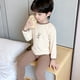 thumbnail image 5 of Conjunto de 2 piezas de ropa de casa para niños, pantalones de manga larga para bebés, ropa de casa para niños de primavera y otoño, ropa interior para niños pequeños, pijamas, 5 of 5