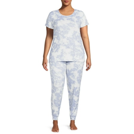 Catherine Malandrino Women's Short Sleeve Jogger Set
