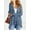 A-09 Blue Gray, variant on Women's Lightweight Open-Front Cardigan Sweater Casual Long Sleeve Cover Ups, Lake Blue, L