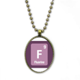 thumbnail image 1 of F Fluor Élément Checal Science Collier Chaîne Vintage Pendentif Bijoux Collection, 1 of 3