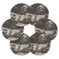 thumbnail image 7 of Yayeee 6 PCS Drink Coasters with Holder Set Woven Absorbent Round Tabletop Hot Pad, Space Earth, 7 of 7