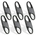 thumbnail image 1 of 6 clips de mosquetón pequeños dobles, llavero de mosquetón S, gancho de aleación pequeño, clip de cremallera para pesca/camping/deportes al aire libre, 1 of 5
