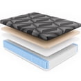 thumbnail image 2 of Twin - Matrix Copper Hybrid Mattress | 11" Medium Feel for Comfort at Night | Polyurethane Build | Helps with Sleep Discomfort, 2 of 3
