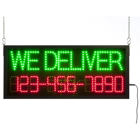 Phone Number Pottery Barn LED Business Sign with