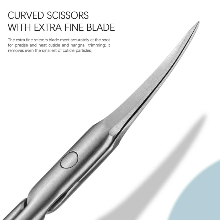  CGBE Cuticle Scissors Extra Fine Curved Blade, Super Slim  Manicure Scissors for Cuticles Professional Small Scissors with Precise  Pointed Tip Grooming Blades, Eyebrow, Eyelash, and Dry Skin : Beauty &  Personal