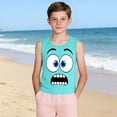 thumbnail image 4 of Niño Pequeño Niños Niños Camisola sin Mangas Suave Gradiente Impresión Moda Lindo para el Pageant Casa Boda Fiesta Casual, 4 of 6