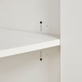 thumbnail image 6 of ARIEL Milan 36 Inch Right Offset Single Oval Sink Bathroom Vanity with Carrara White Quartz Countertop 1.5 Inch in Warm White, 6 of 7