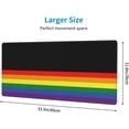 thumbnail image 2 of LGBT Gay Pride Rainbow Gaming Mouse Pad Pride Large Mouse Pad (31.5x11.8 Inch) Non-Slip Rubber Base Large Desk Mat Desk Protector for Home Office Gaming Work, 2 of 5