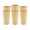 Kraft / 4 oz / Single Wall / 1000 Count, variant on Sustain 4 oz Kraft Paper Coffee Cup - PLA Lining, Compostable, Ripple Wall - 2 1/2" x 2 1/2" x 2 1/4" - 500 count box