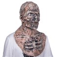 thumbnail image 4 of Máscara de zombi aterrador que camina, disfraz de Halloween espeluznante de látex, accesorios de decoración para fiesta de Carnaval para adultos sangrientos de terror, 4 of 5