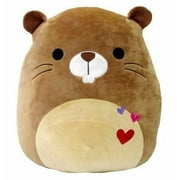 Squishmallows 16 inch Chip the Beaver Valentine's Day edition