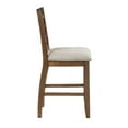 thumbnail image 5 of Trea 26 Inch Counter Height Chair- Ladder Back- Polyester- Cherry- Set of 2, 5 of 6