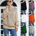 thumbnail image 2 of Suéter de manga de murciélago rizado para mujer, de línea gruesa, de otoño e invierno, de Europa y Estados Unidos, 2 of 6