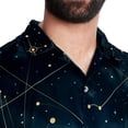 thumbnail image 5 of Constellation Men's Short Sleeve Casual Printed Button Down Beach Shirts, 5 of 6